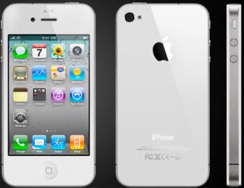 Novy, biely iPhone 4, zaruka, neblokovan