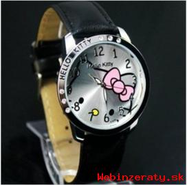 Hello Kitty hodinky ierne, cel SR