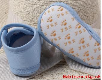 Protišmykové bavlnené topánočky pre bábä