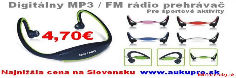 MP3 prehrva, FM rdio,  bezdrtov pre