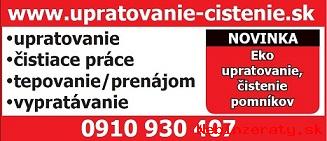 Upratovanie a tepovanie