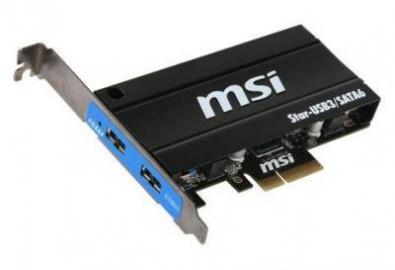 Predam MSI STAR 2 x USB 3. 0 PCIe