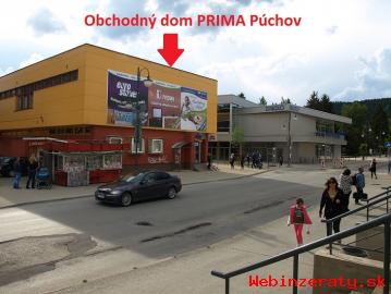Obchodn priestory 40 m2 v centre Pchov