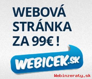 Webstrnka len za 99 eur