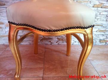 VERONA- tlov zlat stolika s bielou