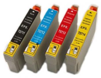 4x EPSON :T0711,T0712, T0713, T0714