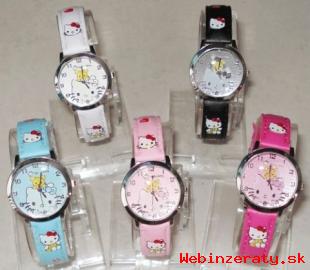 Krsne tlov Hello Kitty hodinky