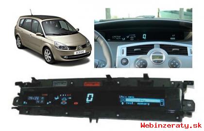 renault scenic displej zhasna blik