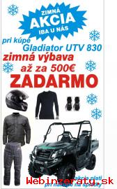 tvorkolka Gladiator UTV 830-Zimn akcia