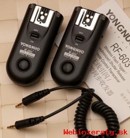 Diaľkový odpaľovák blesku Yongnuo RF603