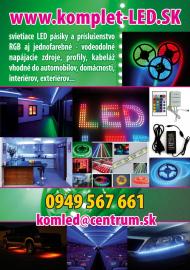 Jednofarebne LED pasiky vsetkych farieb