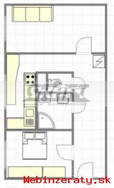 RK-GRAFT ponka 2-izb.  byt Kpt.  Rau -