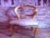VERONA- Štýlová zlatá stolička s bielou